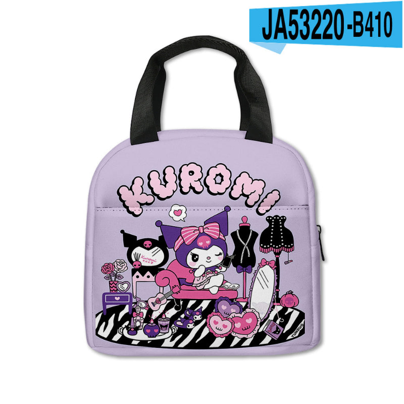 Sac de pique-nique imprimé Kawaii Kuro KI600