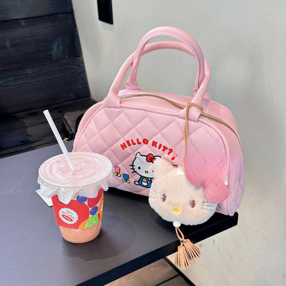 Sac à main en cuir Pink Kitty KI311