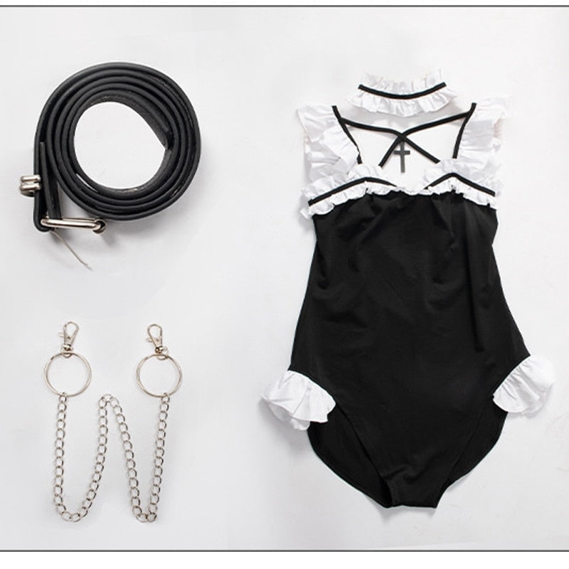 Chained priestess onesie - bodysuit - bodyuits - cosplay - cosplaying - costumes