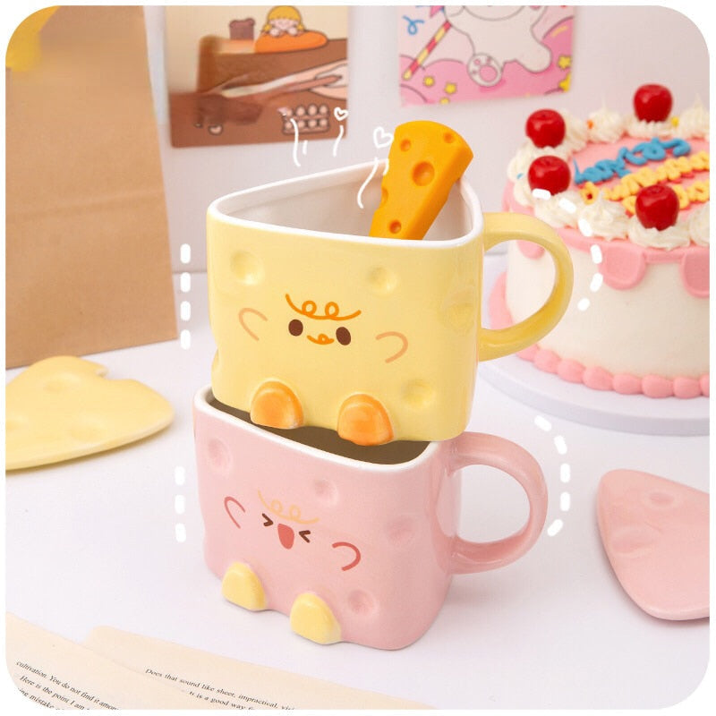 Cheesy mugs - cheddar cheese - cup - mug - cups