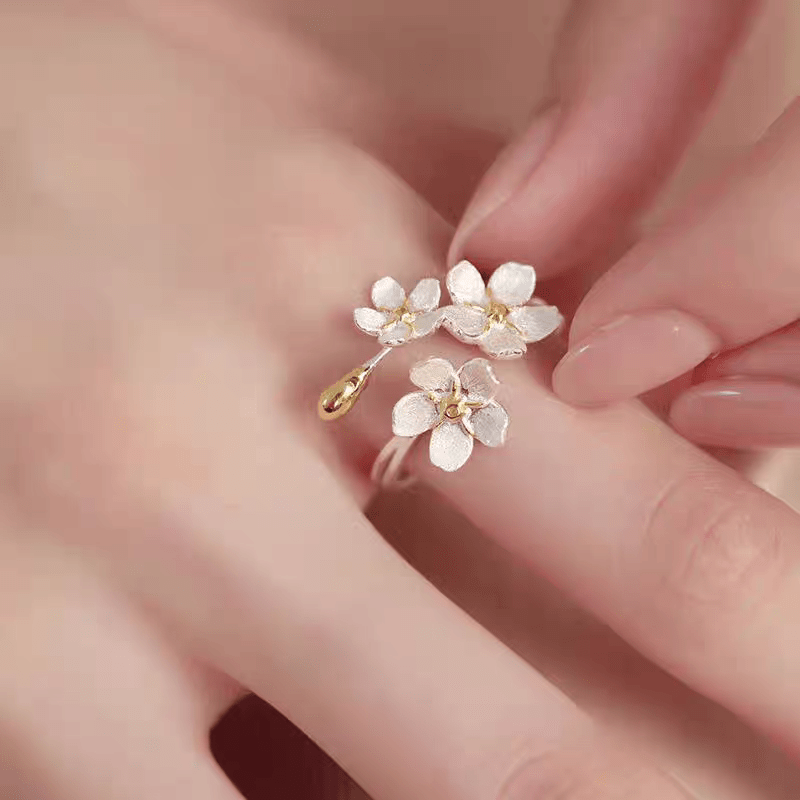 Elegantes florales Ringset