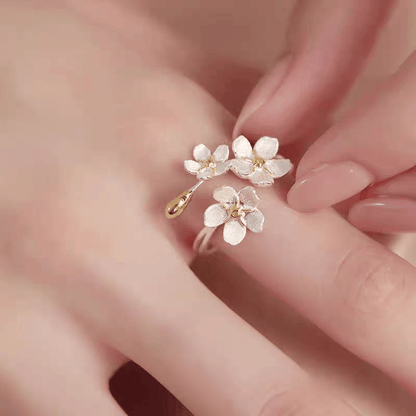 Elegantes florales Ringset