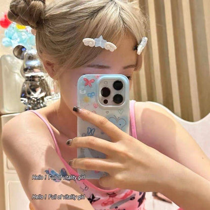 Kawaii Stern Engelsflügel Haarspangen Set