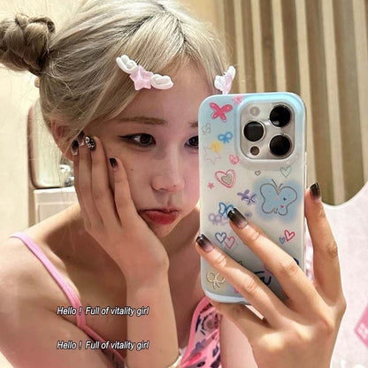 Kawaii Stern Engelsflügel Haarspangen Set