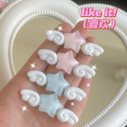 Kawaii Stern Engelsflügel Haarspangen Set