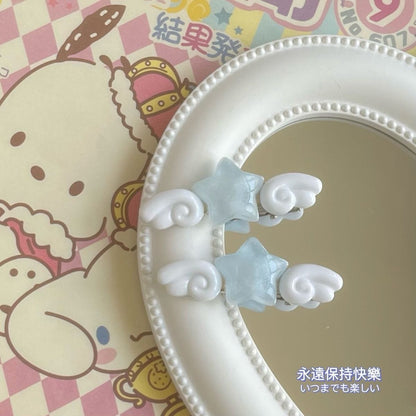 Kawaii Stern Engelsflügel Haarspangen Set