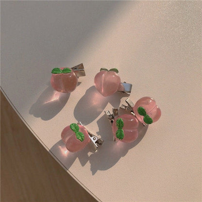 Sweet Heart 5 Pieces Pink Hair Clips Set