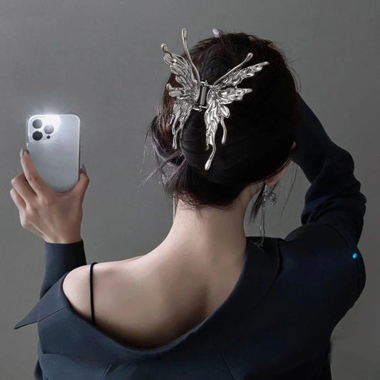 Sweet Abstract Hollow Butterfly Chignon Claw Clip Hair Clip