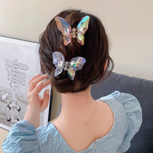 Colorful Butterfly Chignon Claw Clip Hair Clip