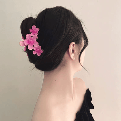 Schicke, bunte Haarklammer mit Blumenmotiv