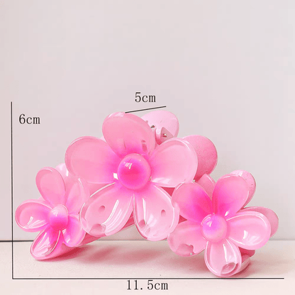Schicke, bunte Haarklammer mit Blumenmotiv