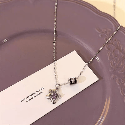 Bear Star Charm Necklace