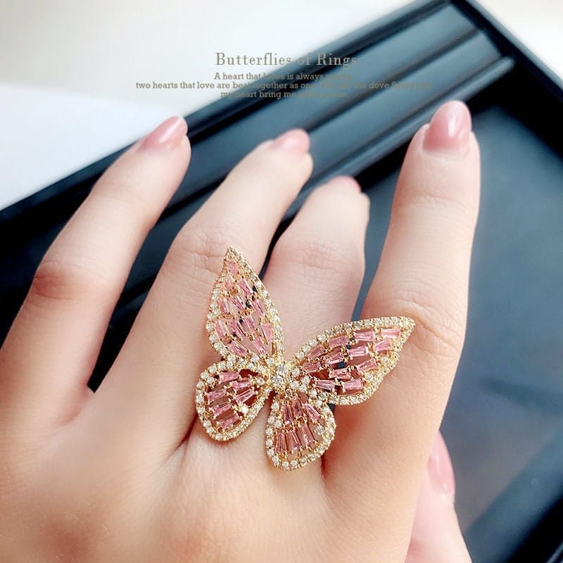 Bague papillon ajustable Sweet Chic