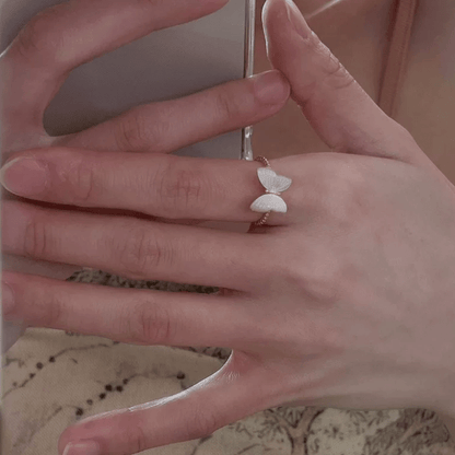 Bague ouverte chic en forme de fritillaire papillon