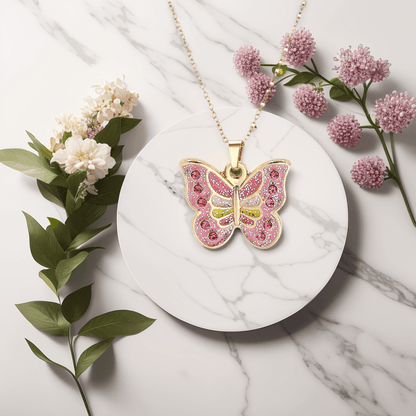 Beauty Sweet Butterfly Matching Necklace