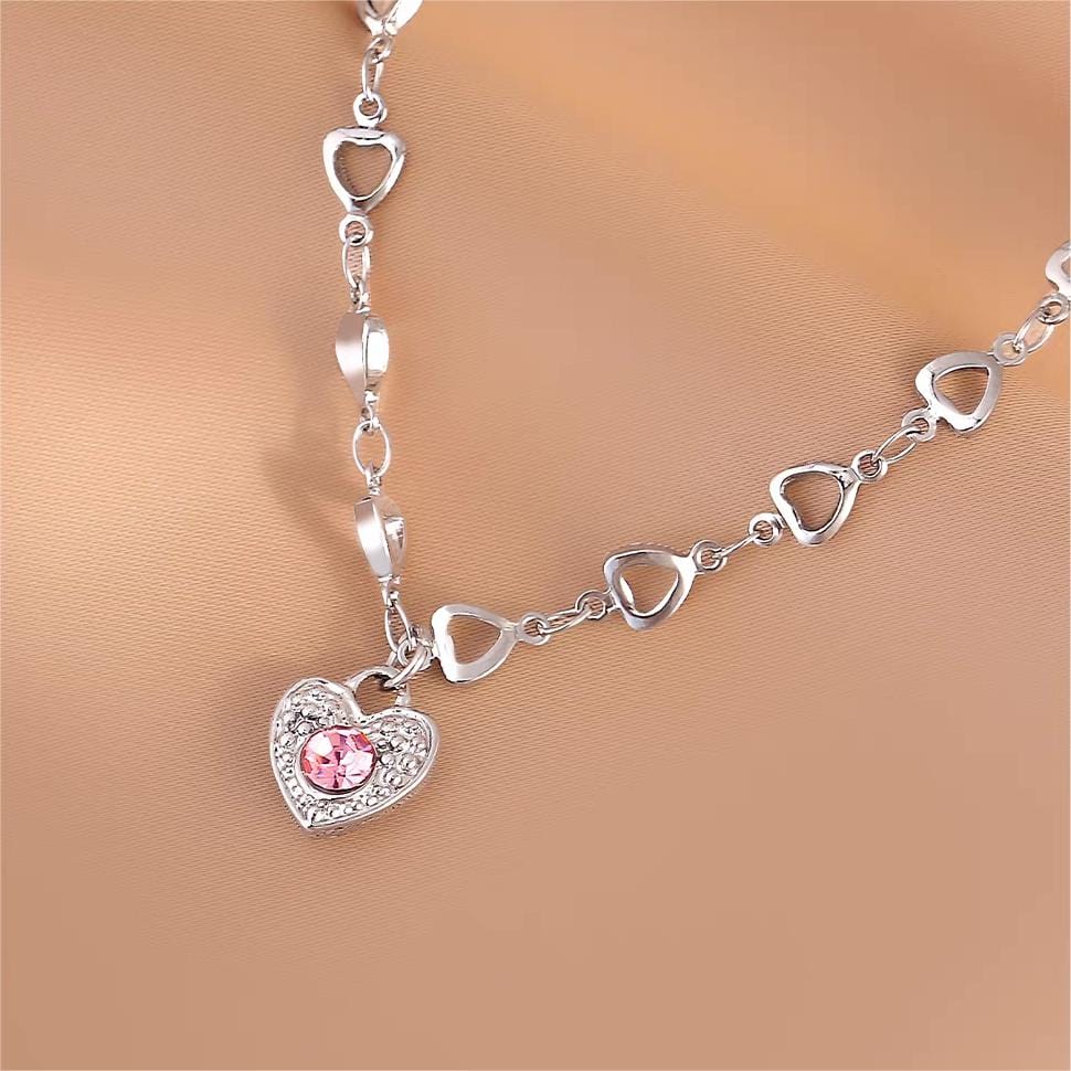 Y2K Sweet Heart Chain Necklace