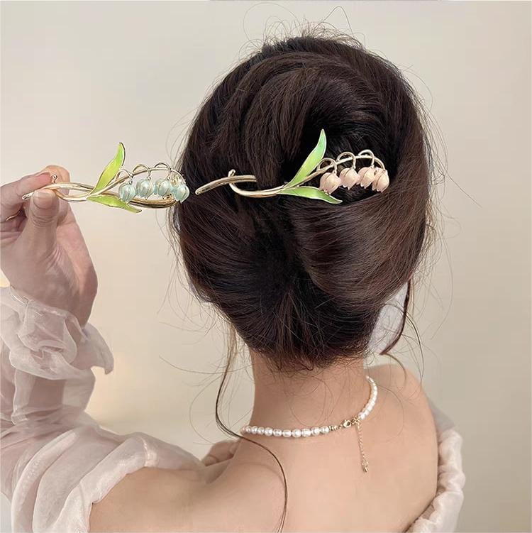 Sweet Bellflower Hair Twist Clip