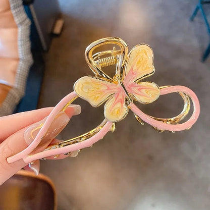 Chic Trendy Colorful Butterfly Chignon Claw Clip Hair Clip