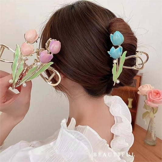 Chic Sweet Tulip Chignon Claw Clip Hair Claw