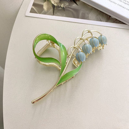 Colorful Lily Of The Valley Chignon Claw Clip Hair Clip