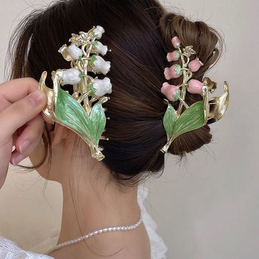 Chic Lily Of The Valley Hair Claw Clip