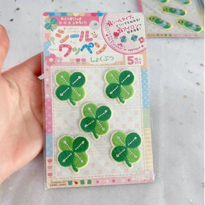 Chic Strawberry Lucky Clover Patches DIY Decoration Stickers