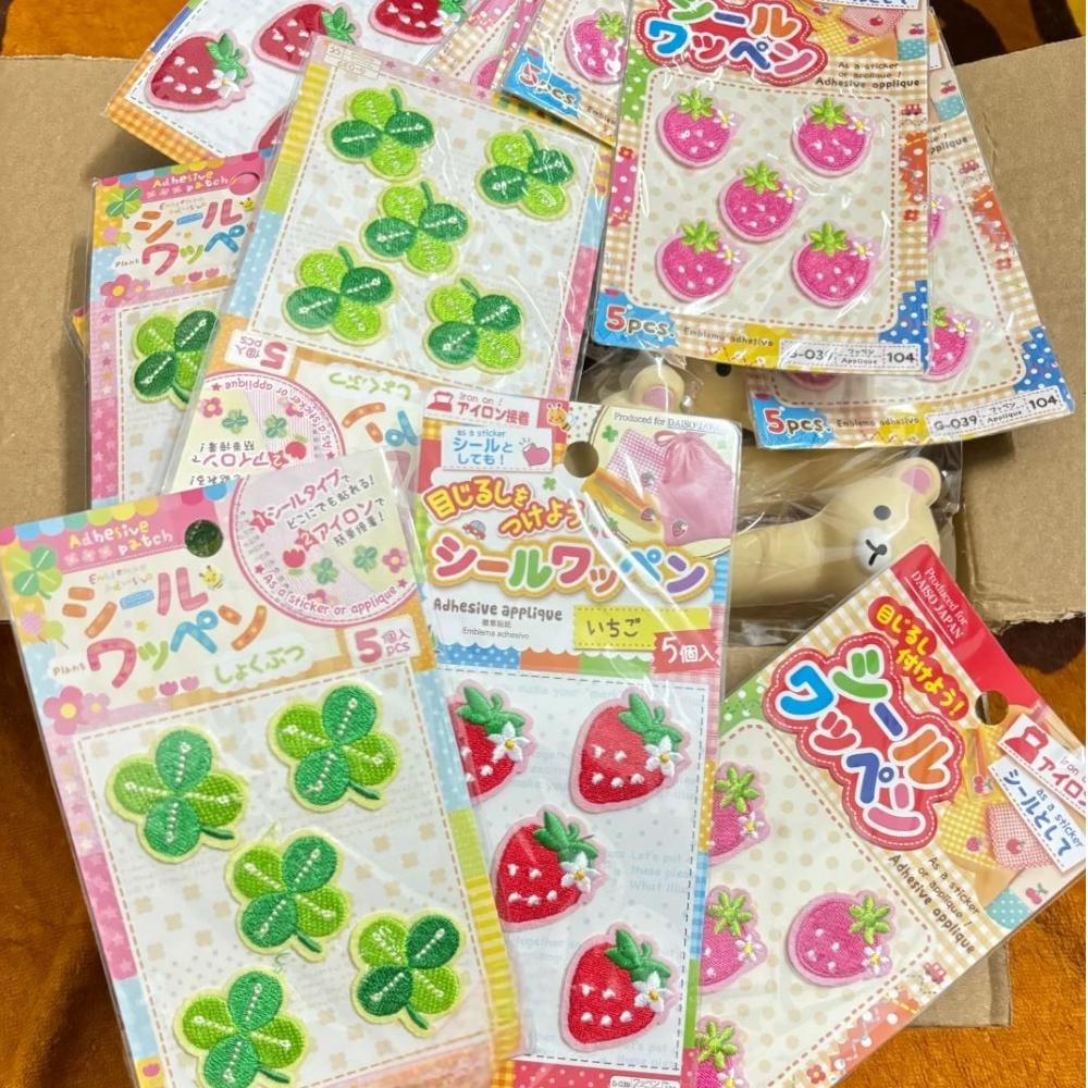 Chic Strawberry Lucky Clover Patches DIY Decoration Stickers