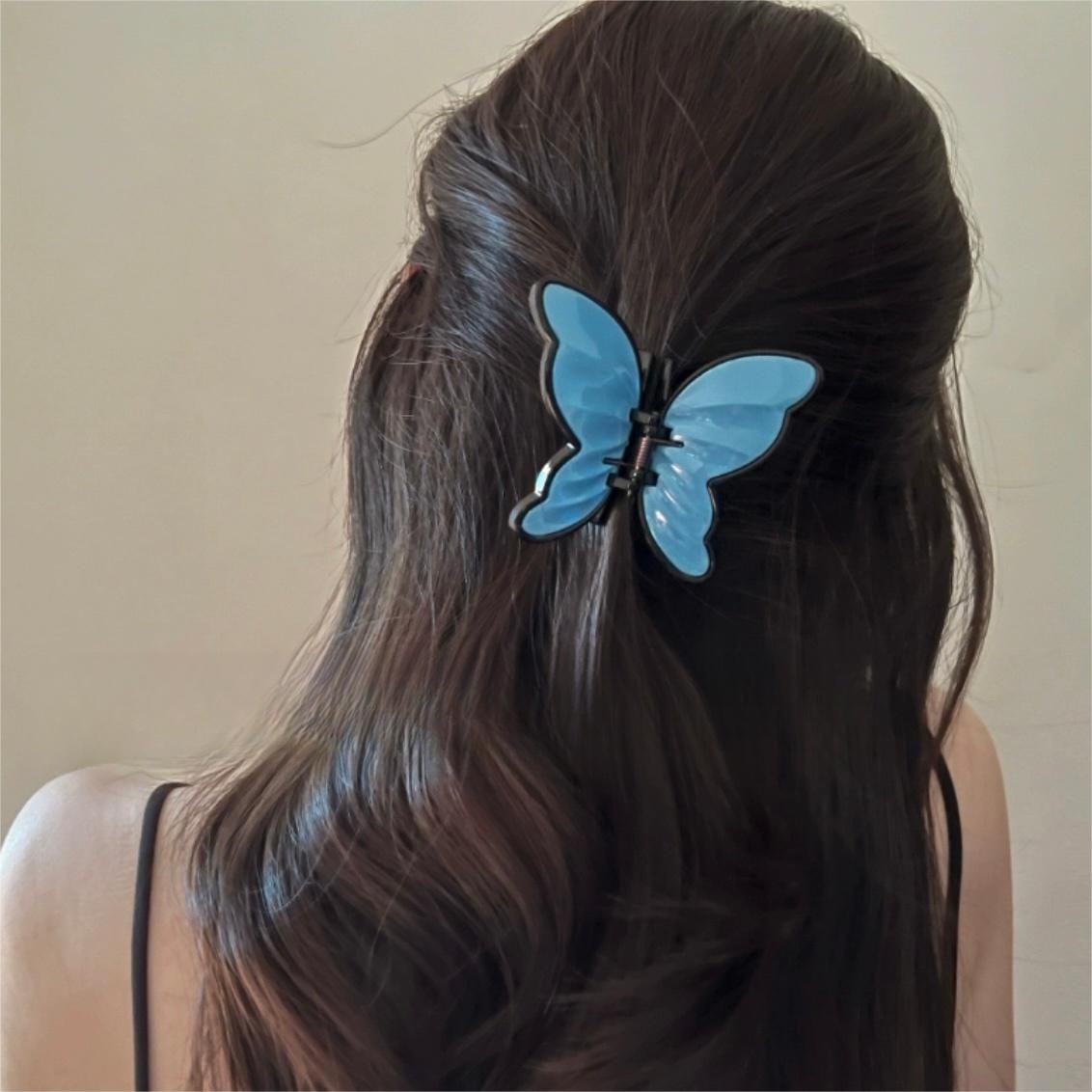 Vintage Textured Butterfly Hair Claw Clip