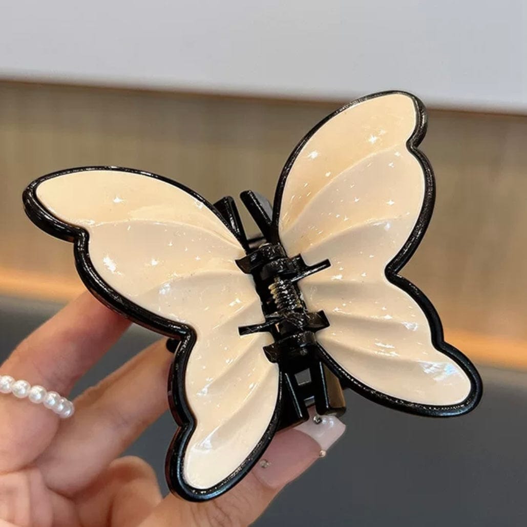 Vintage Textured Butterfly Hair Claw Clip