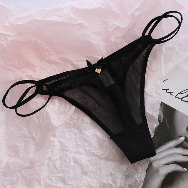 Classic Mesh Thongs - cat undies, panties, panty, thong, thong underwear Kawaii Babe