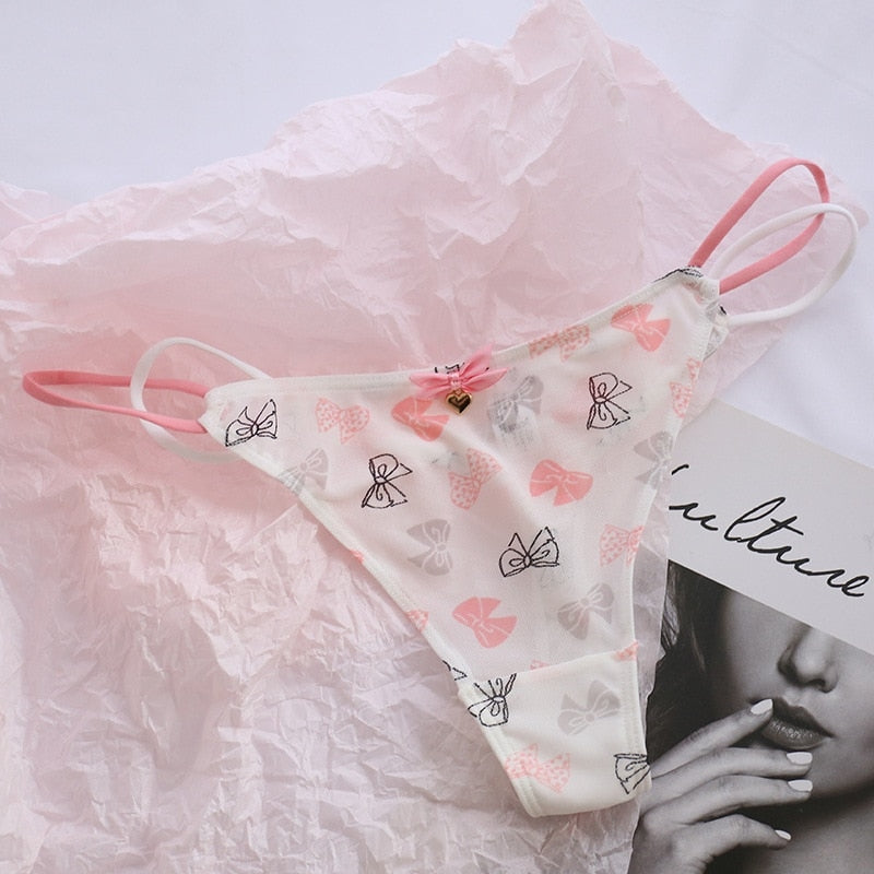 Classic Mesh Thongs - cat undies, panties, panty, thong, thong underwear Kawaii Babe
