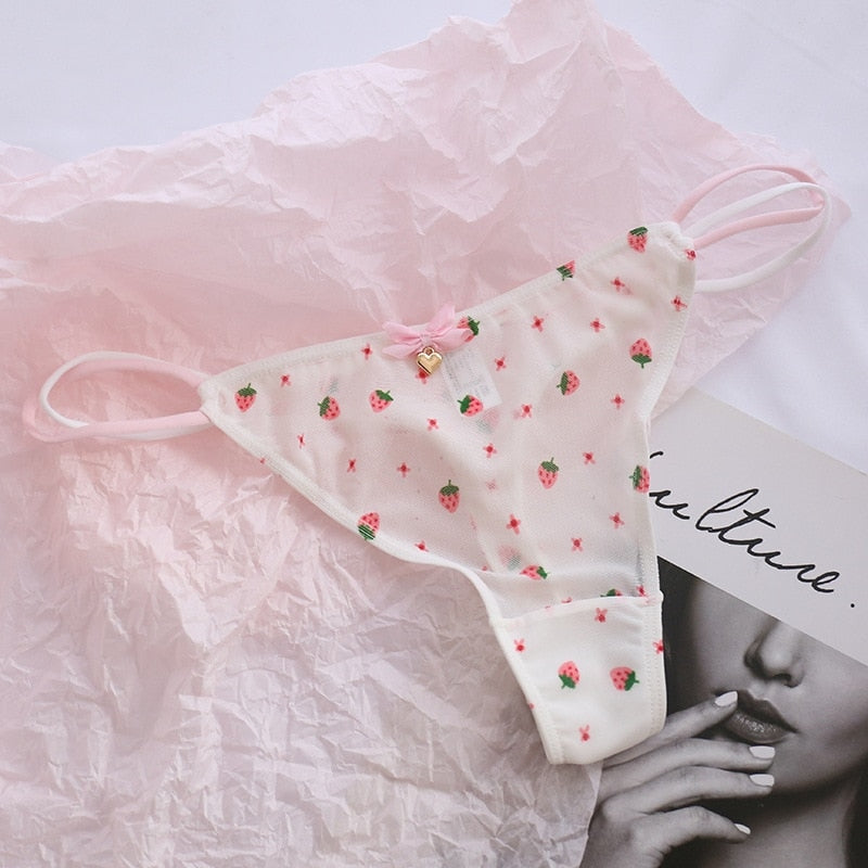 Classic Mesh Thongs - cat undies, panties, panty, thong, thong underwear Kawaii Babe