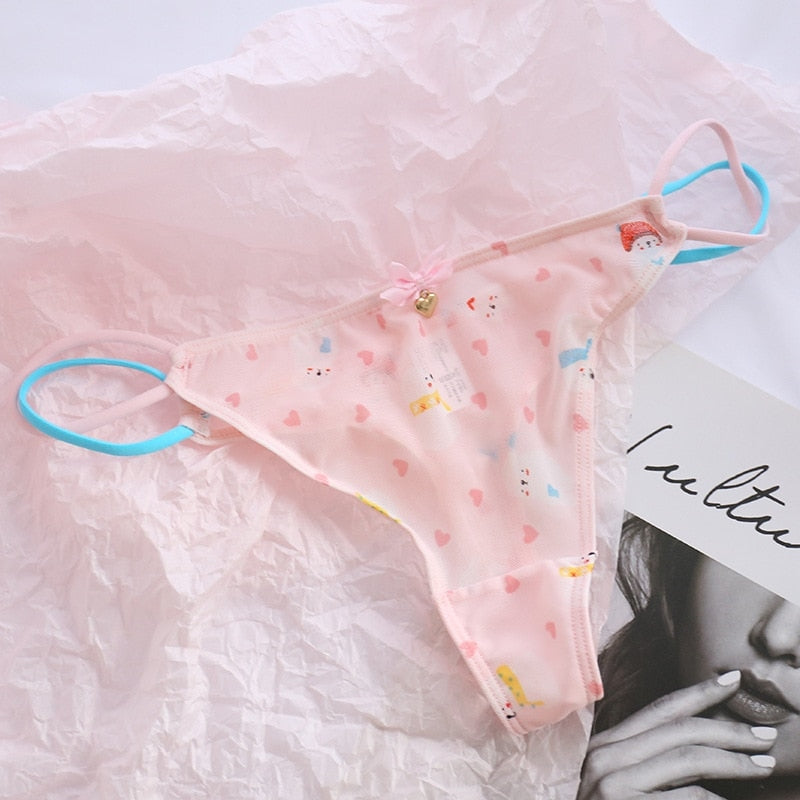 Classic Mesh Thongs - cat undies, panties, panty, thong, thong underwear Kawaii Babe