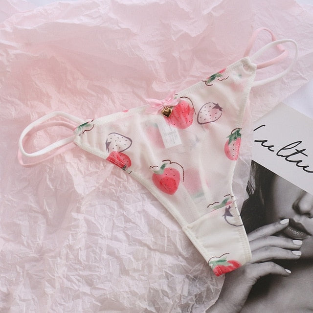 Classic Mesh Thongs - cat undies, panties, panty, thong, thong underwear Kawaii Babe