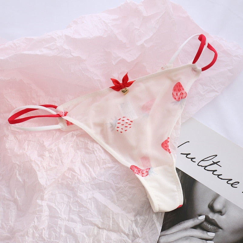 Classic Mesh Thongs - cat undies, panties, panty, thong, thong underwear Kawaii Babe