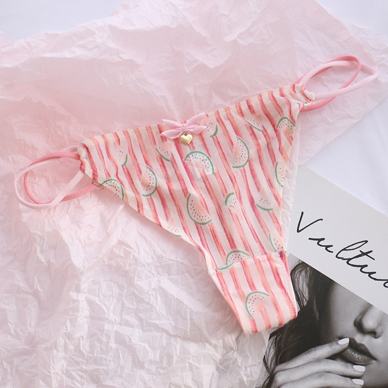 Classic Mesh Thongs - cat undies, panties, panty, thong, thong underwear Kawaii Babe