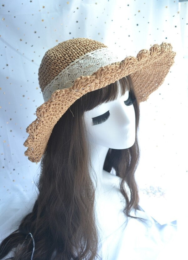 Country Maiden Sun Hat - angelcore, angelic, coquette, dollette, faecore Kawaii Babe