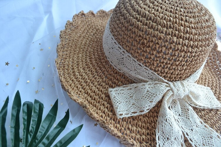 Country Maiden Sun Hat - angelcore, angelic, coquette, dollette, faecore Kawaii Babe