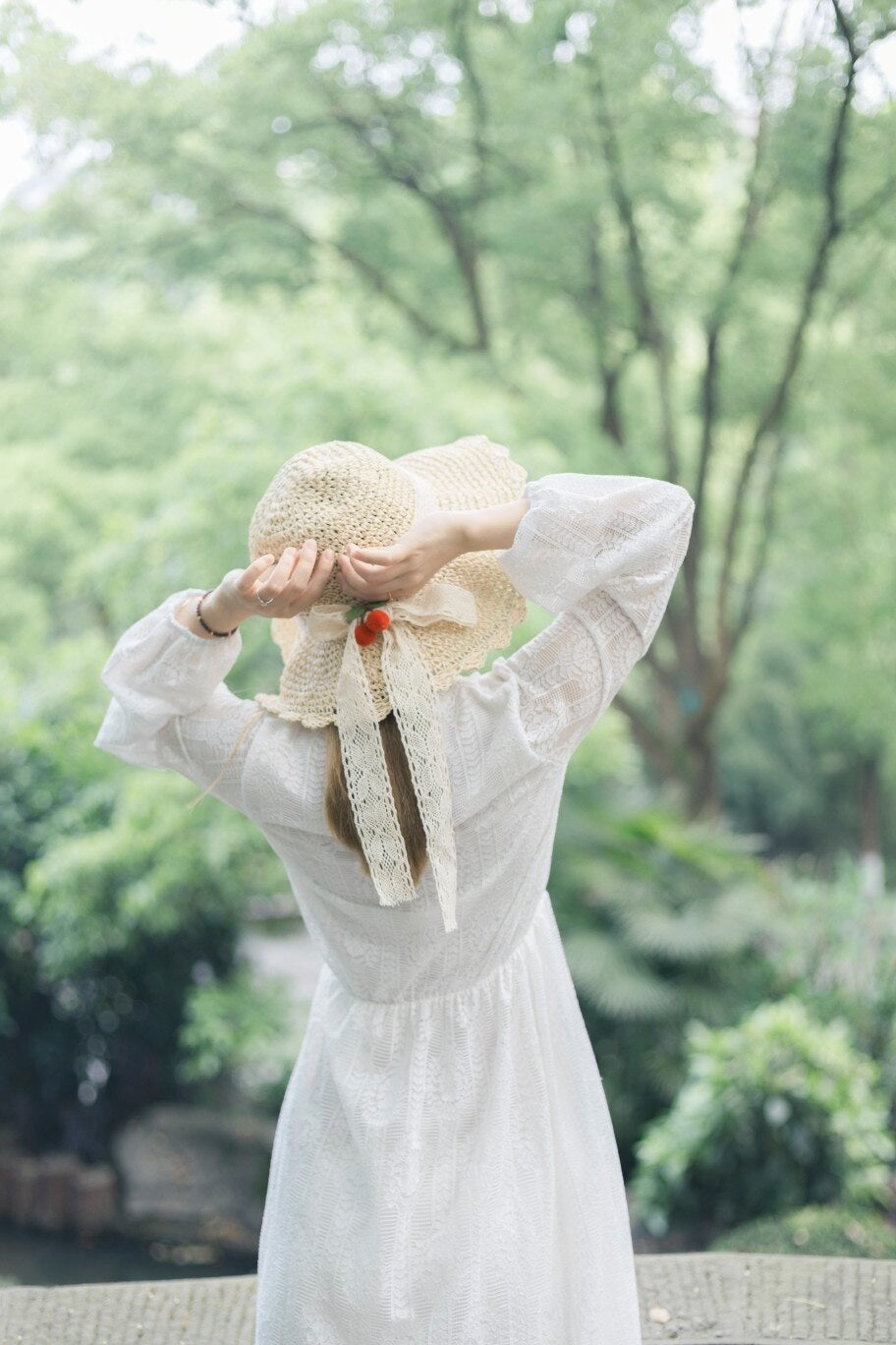 Country Maiden Sun Hat - angelcore, angelic, coquette, dollette, faecore Kawaii Babe