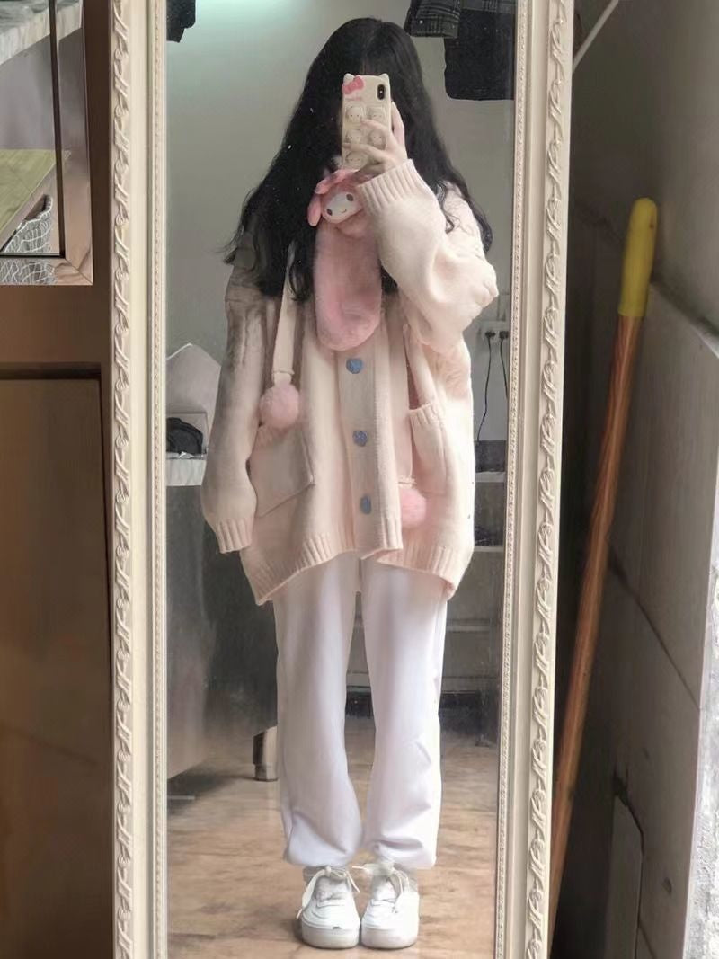 Cozy Kawaii Cardigan - cardigan, cardigans, long sleeve sweater, sweaters, sweatshirt Kawaii Babe