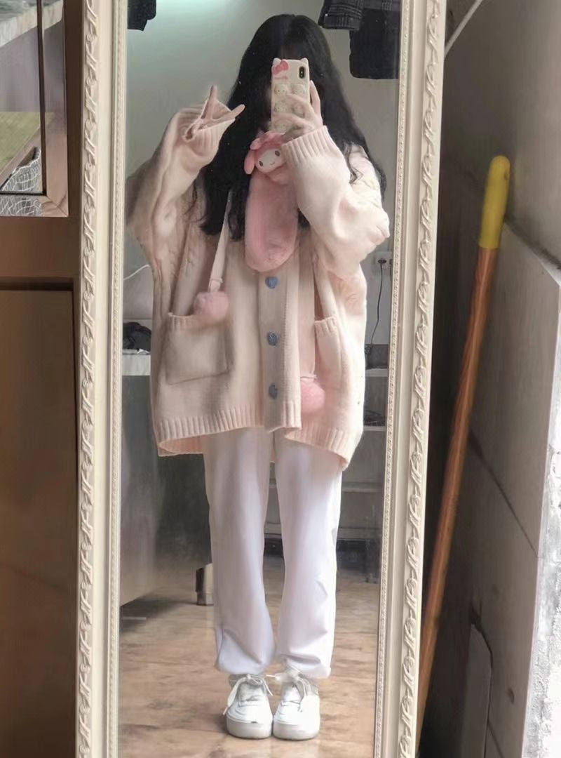 Cozy Kawaii Cardigan - cardigan, cardigans, long sleeve sweater, sweaters, sweatshirt Kawaii Babe