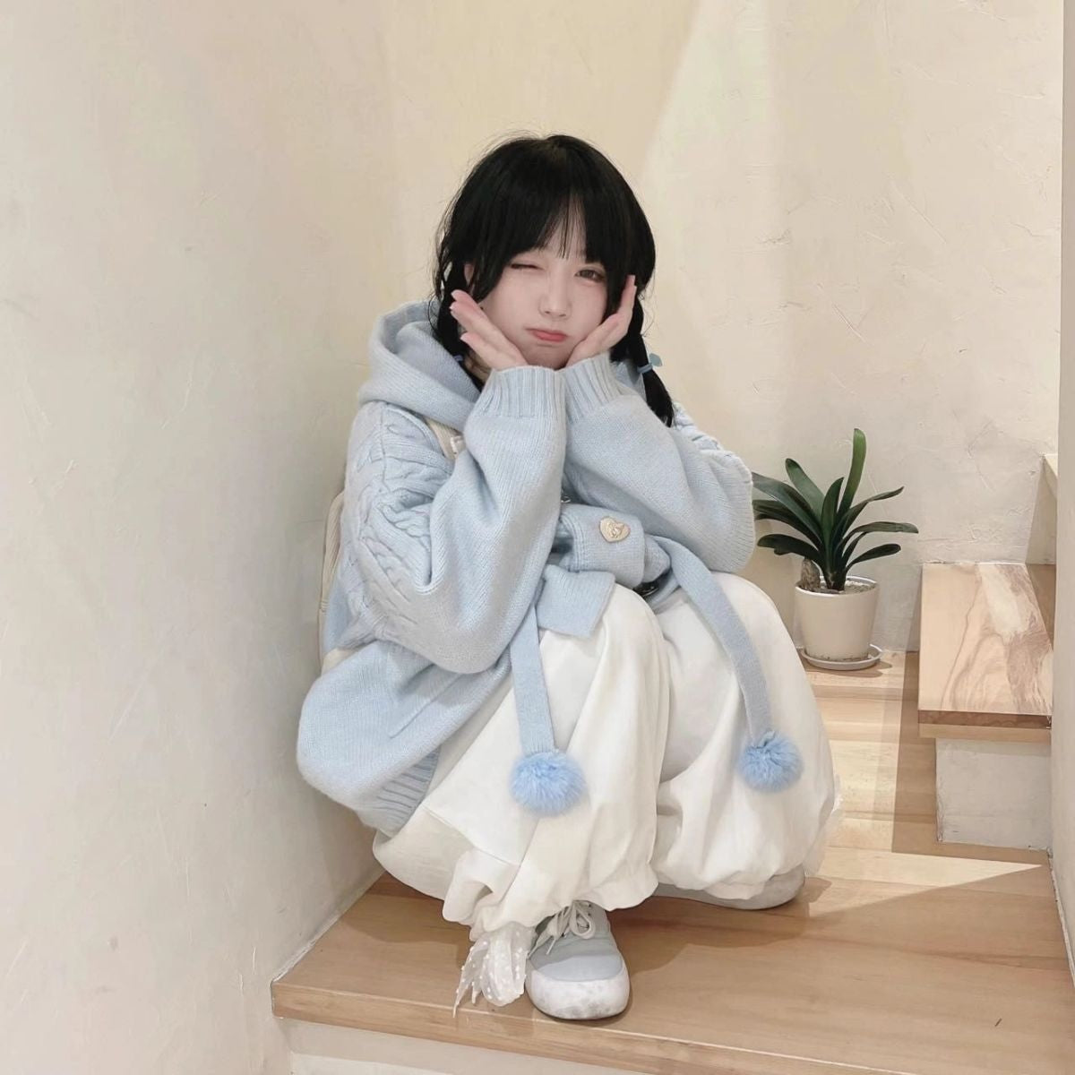 Cozy Kawaii Cardigan - cardigan, cardigans, long sleeve sweater, sweaters, sweatshirt Kawaii Babe