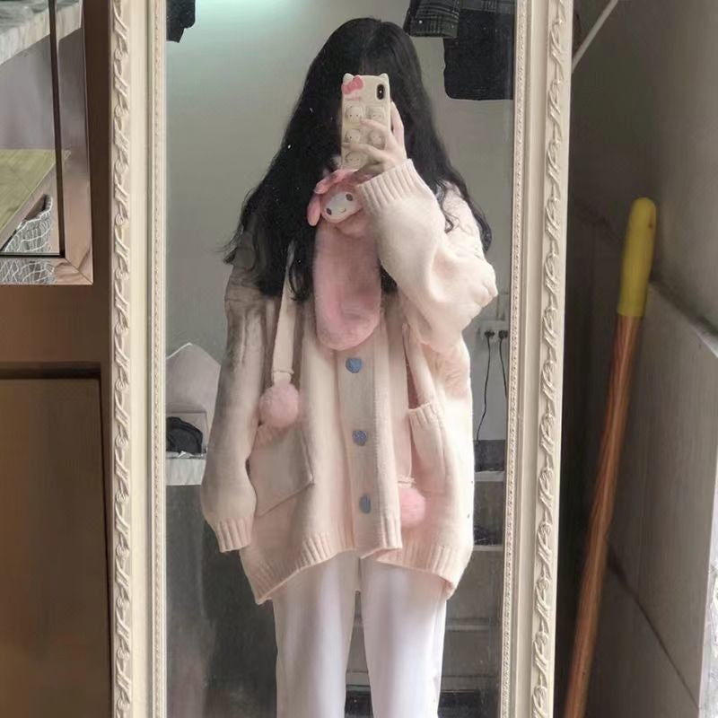 Cozy Kawaii Cardigan - cardigan, cardigans, long sleeve sweater, sweaters, sweatshirt Kawaii Babe