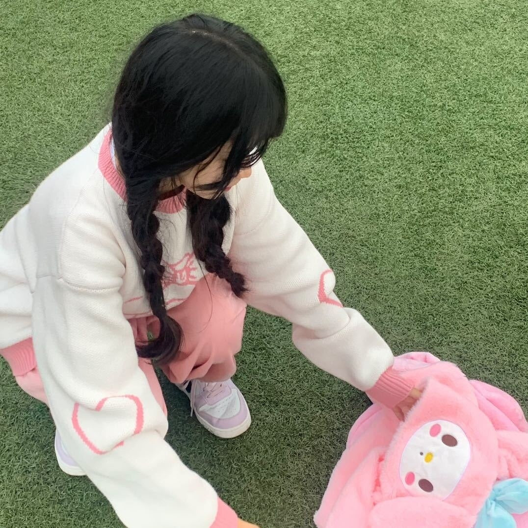 Cozy melo & cinna knit pullovers - cardigan - cat sweater - cinnamoroll - knit