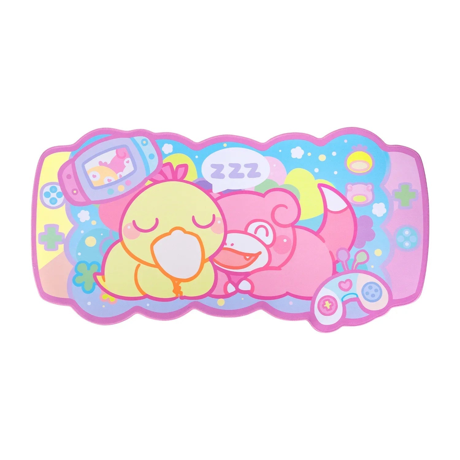 Kawaii cozy snuggle buddies gaming large mousepad