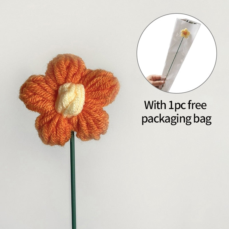 Crochet Flowers - bouquet, crochet, flowers, gift, gifts Kawaii Babe