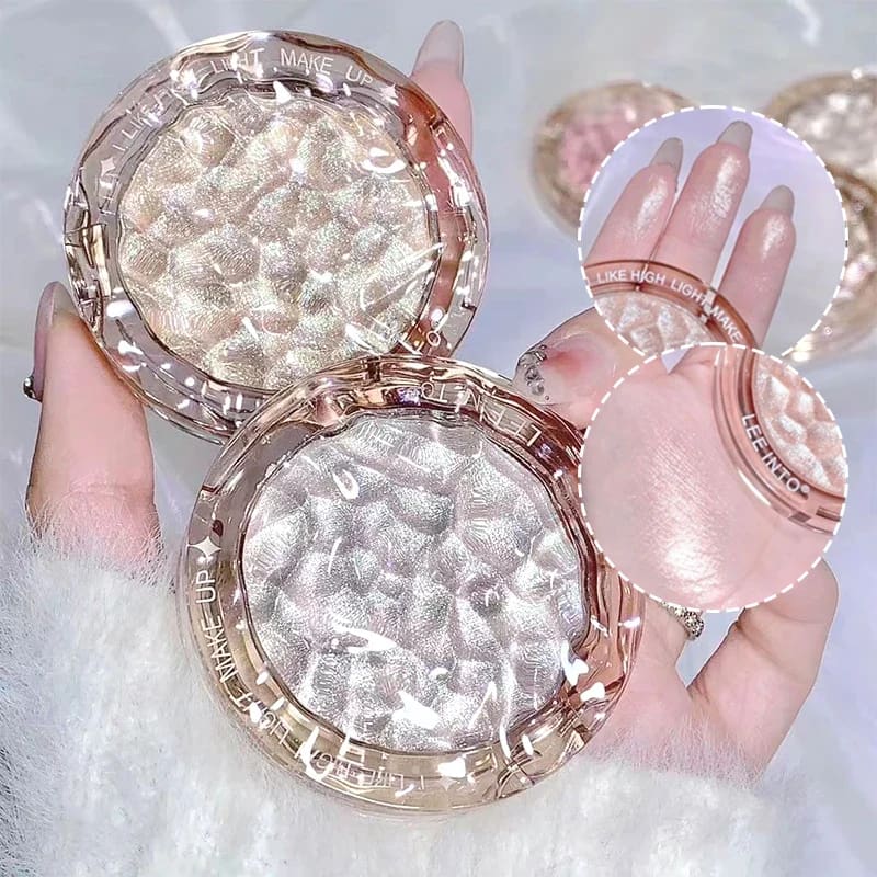 Kawaii crystal flash korean powder highlighter luminizer