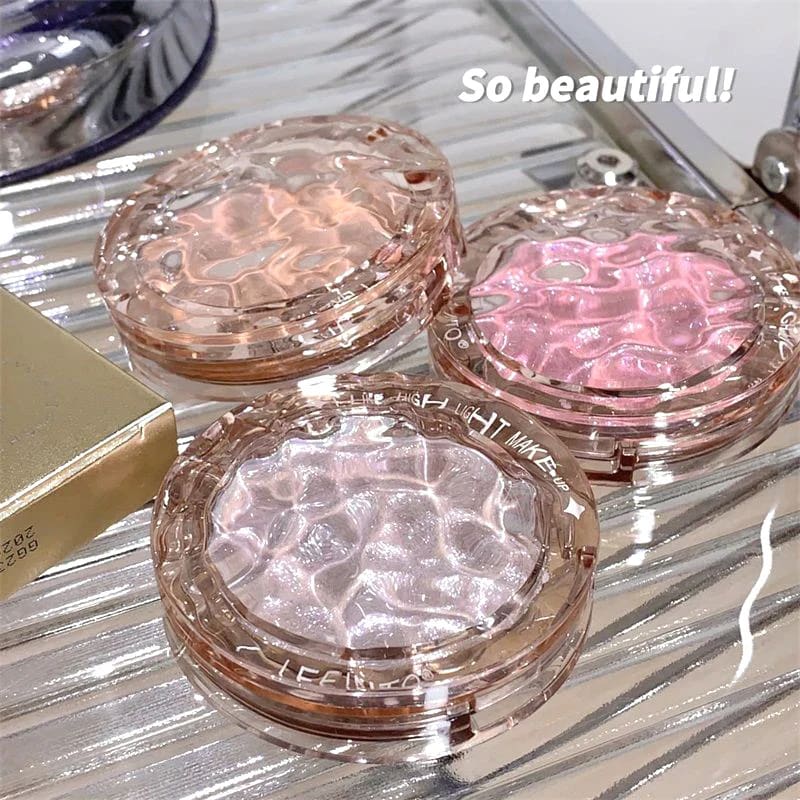 Kawaii crystal flash korean powder highlighter luminizer