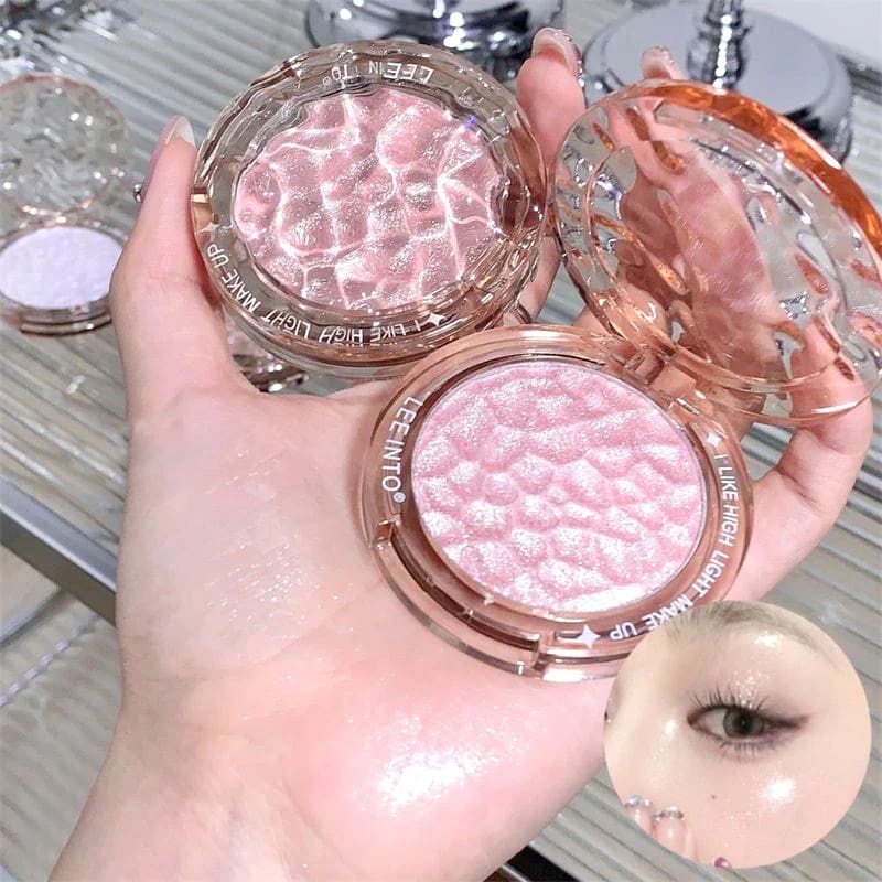 Kawaii crystal flash korean powder highlighter luminizer