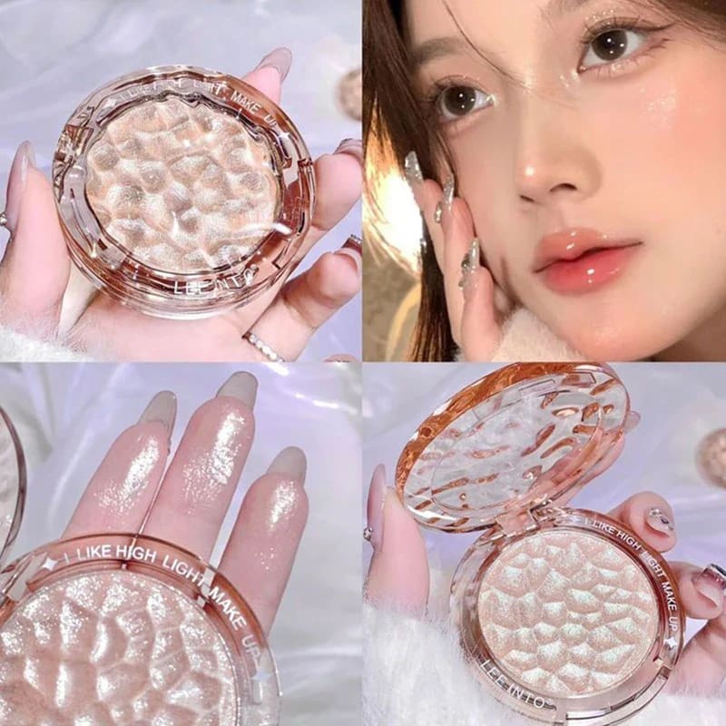Kawaii crystal flash korean powder highlighter luminizer